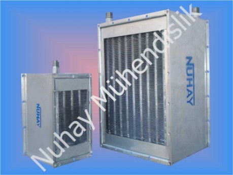 Endüstriyel Buhar Sıcak Su Kızgın Yağ Radyatörü Yağ Soğutucular Yakıt Soğutucular